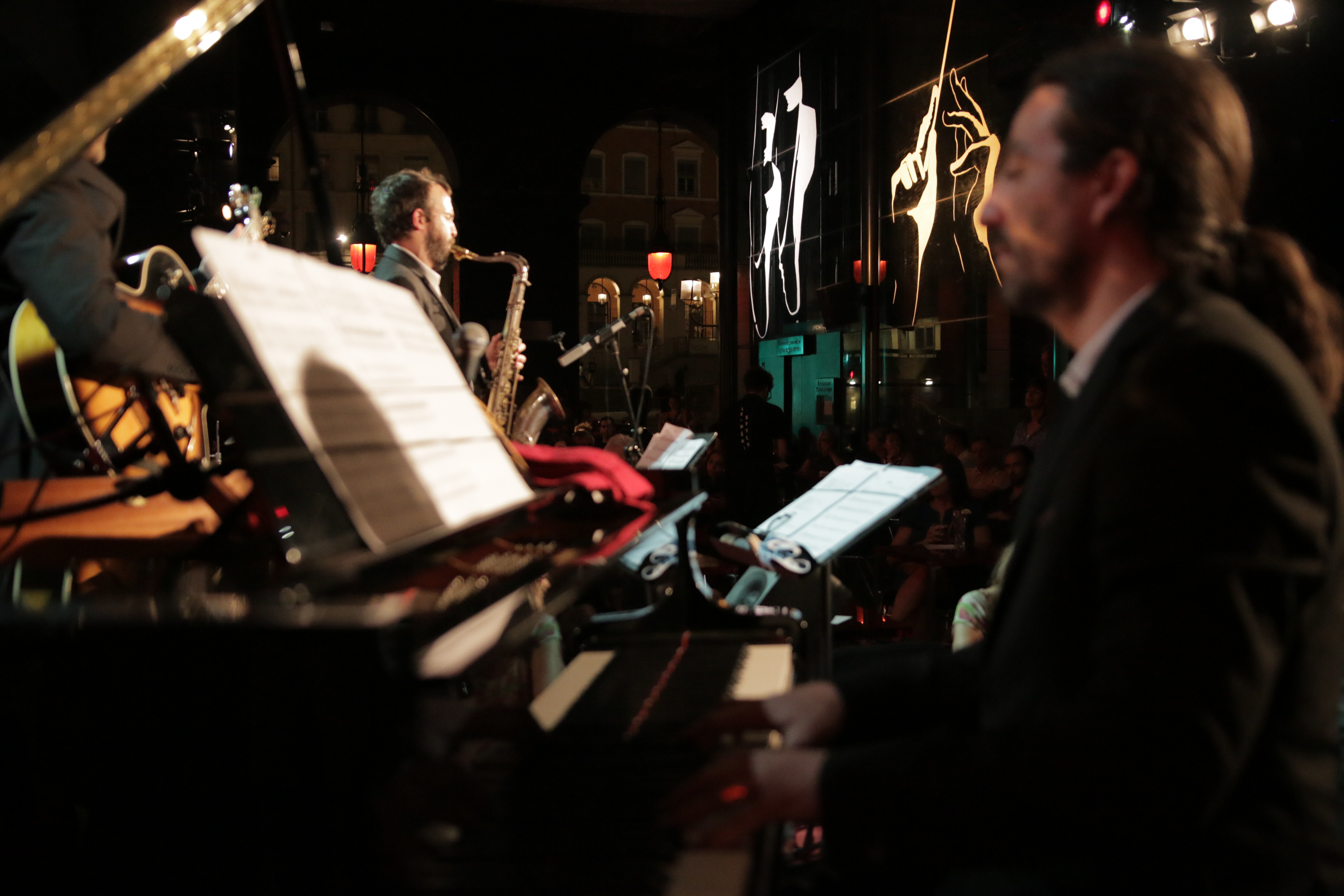 Uptown Quintet, hommage à Grant Green, à Jazz au Péristyle de l'Opéra de Lyon, photo Alain Rico